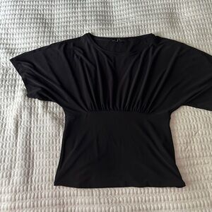 White House Black Market Black Blouse